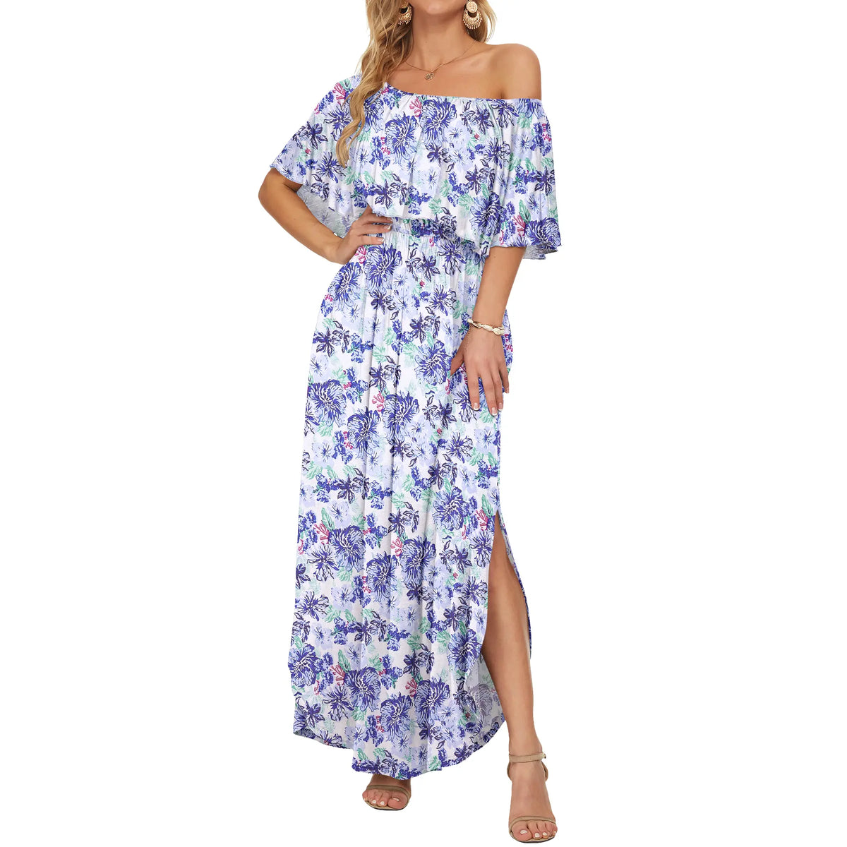 Plus Size Off Shoulder Dress