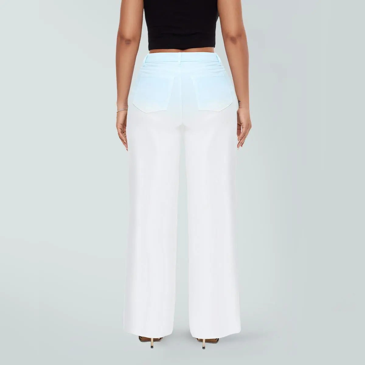 Stretchy Wide Leg Jeans for Women