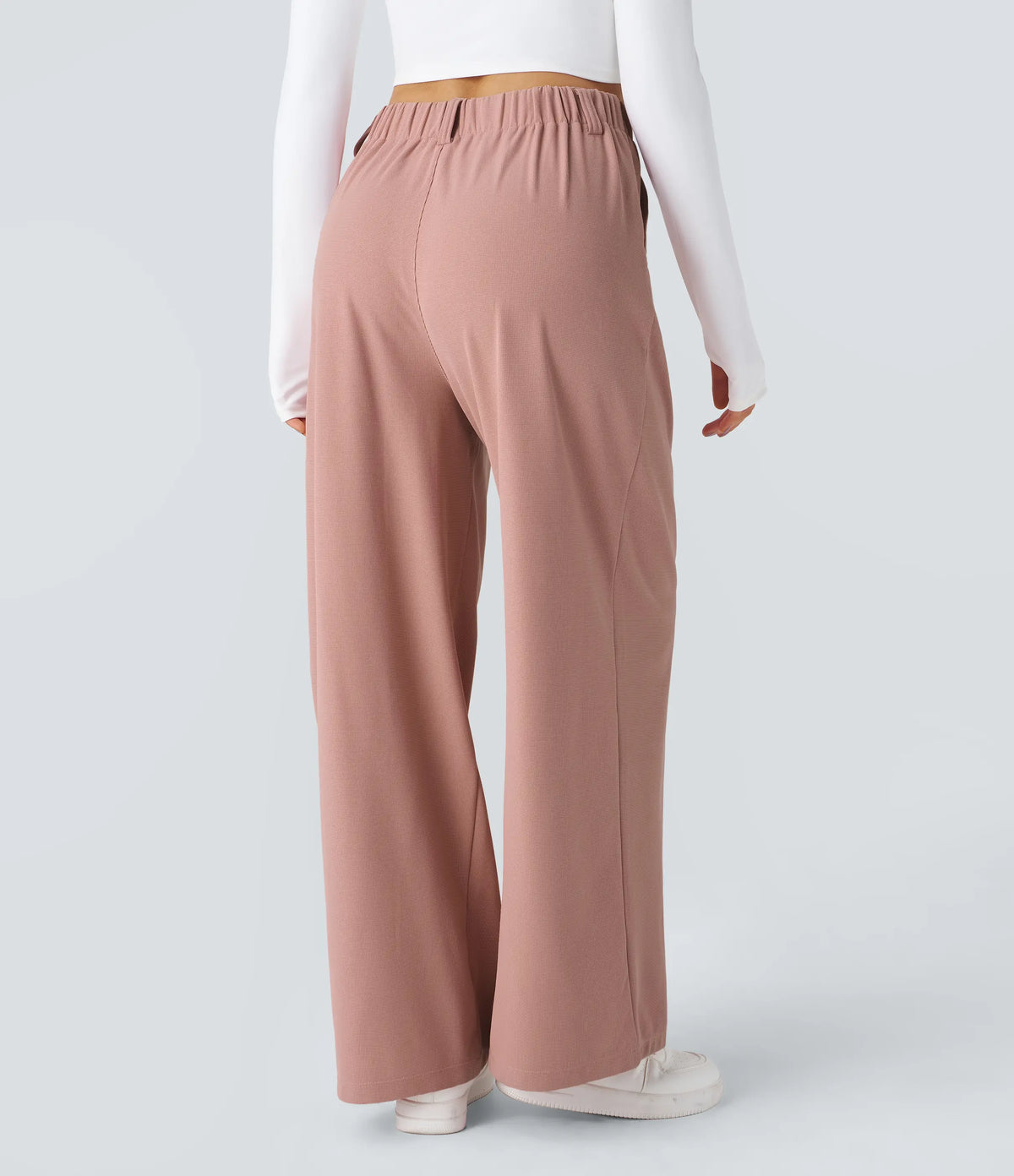 High Waisted Wide Leg Work Pants