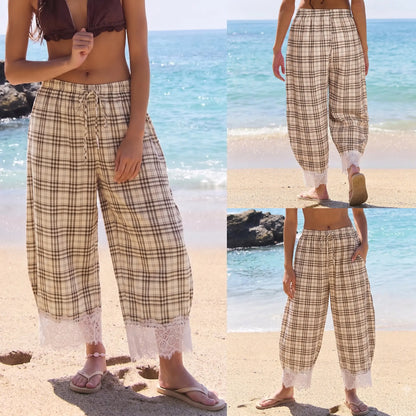 Polka Dot Wide Leg Palazzo Pants