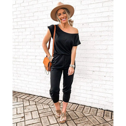 Plus Size Off-Shoulder Jumpsuit