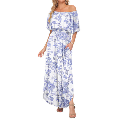 Plus Size Off Shoulder  Dress