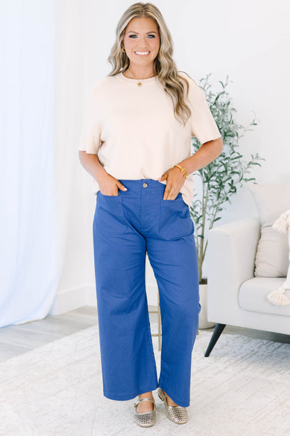 Living In The Moment Pants, Royal Blue