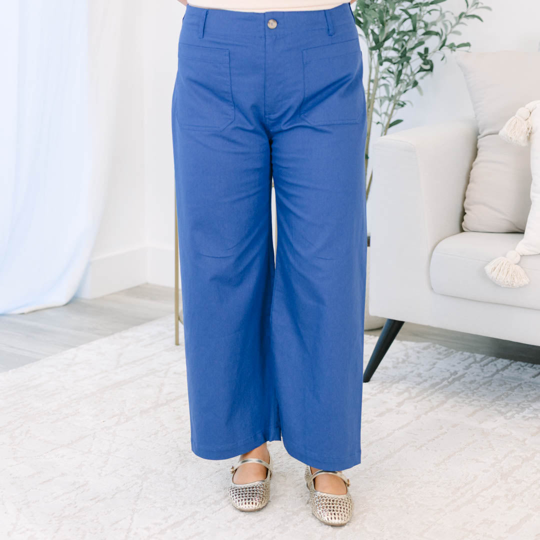 Living In The Moment Pants, Royal Blue