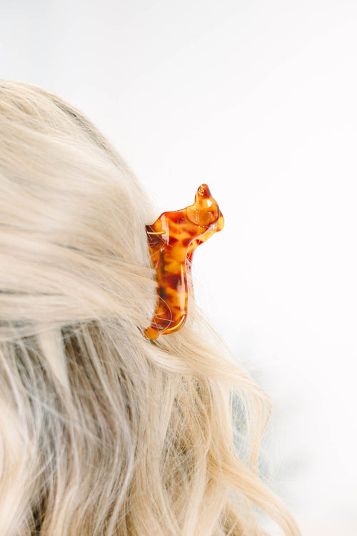 Love At First Bark Hair Clip, Brown