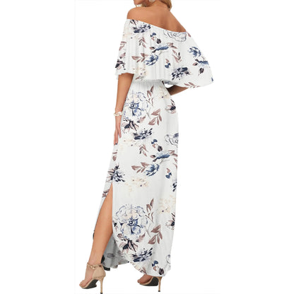 Plus Size Off Shoulder  Dress