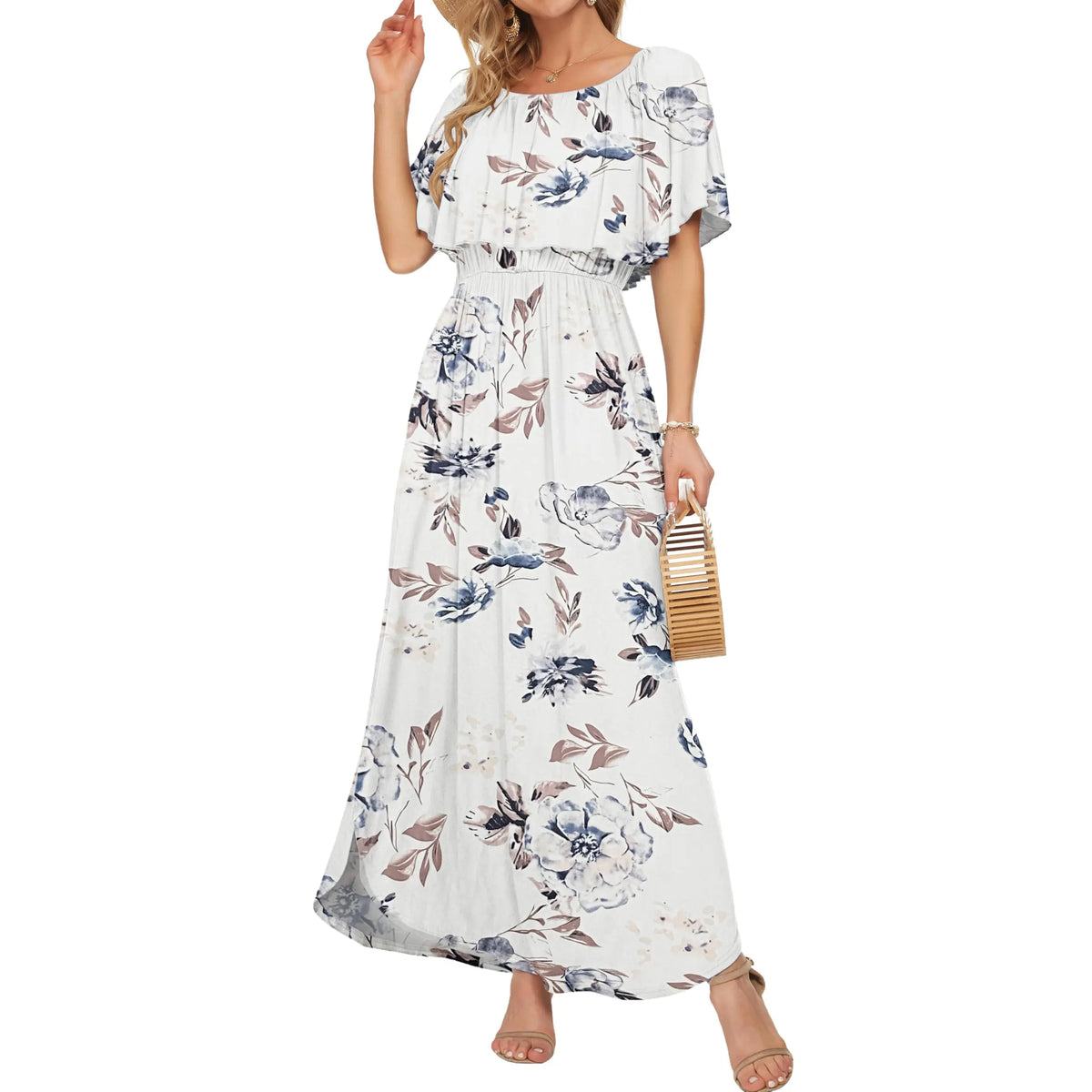 Plus Size Off Shoulder  Dress