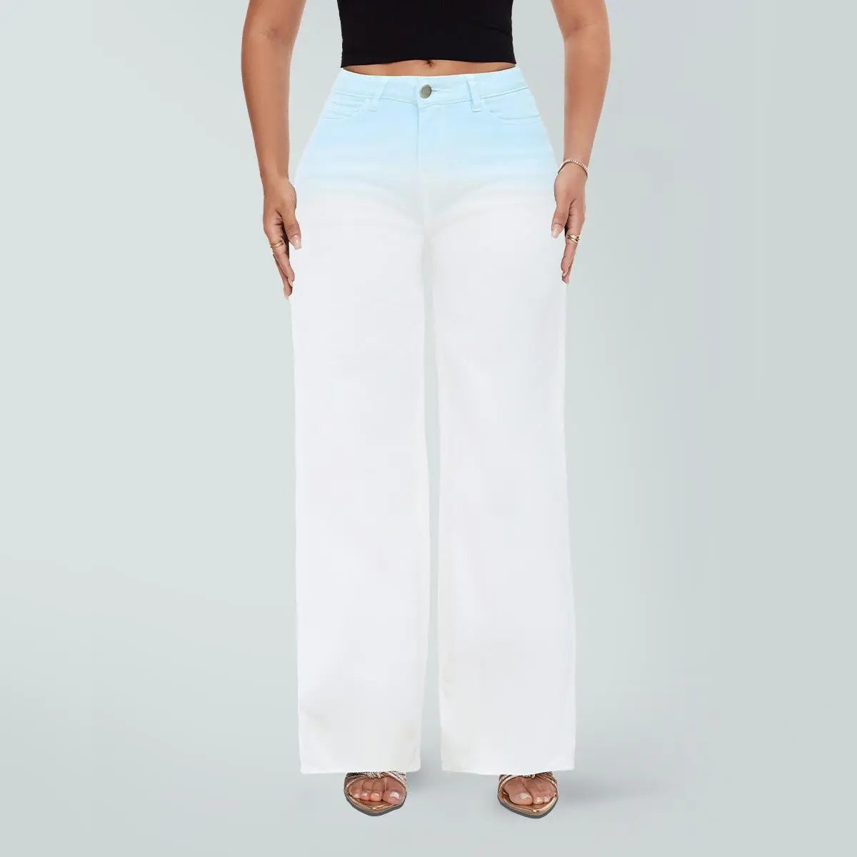 Stretchy Wide Leg Jeans for Women