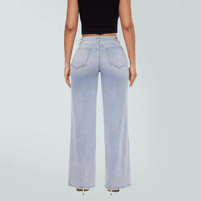 Stretchy Wide Leg Jeans for Women