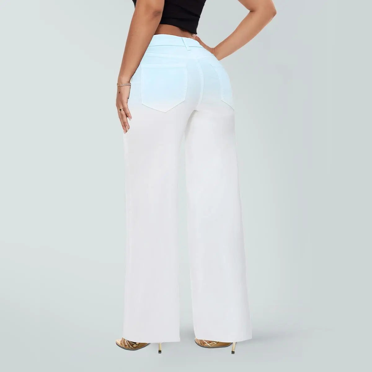 Stretchy Wide Leg Jeans for Women