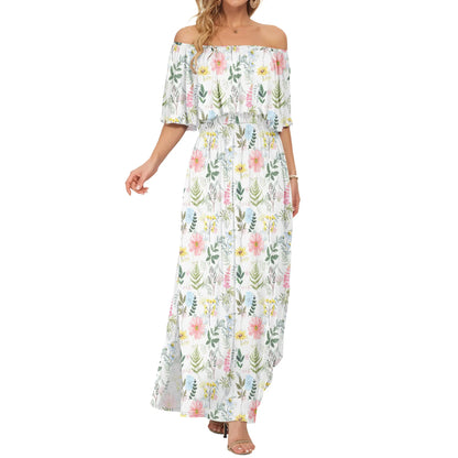 Plus Size Off Shoulder  Dress